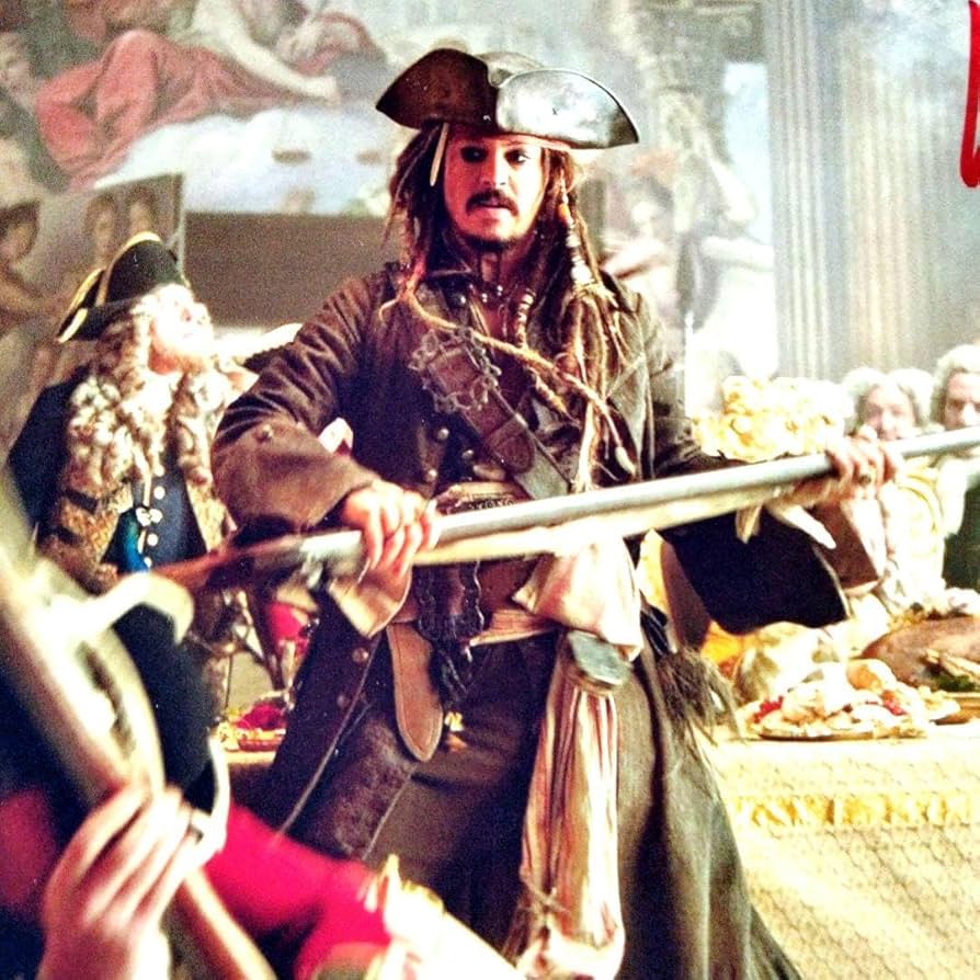 Amazon.co.jp: ジョニーデップ直筆サイン入り大型写真…パイレーツオブ